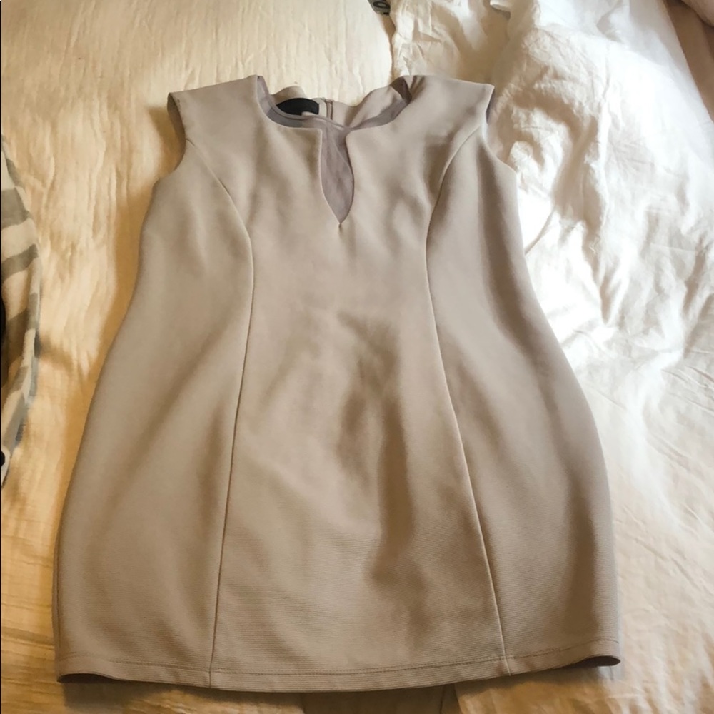 Gray cocktail dress